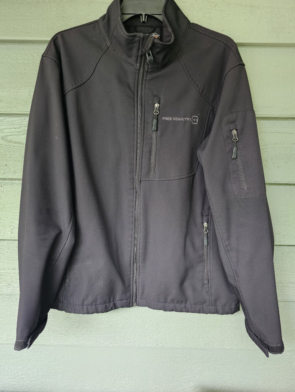 Free Country Rain Resistance Full Zip 5-Pockets Soft Lined Jacket Size:Medium